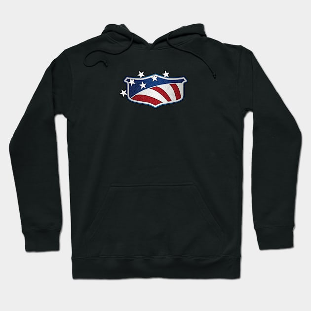 Flag Shield Hoodie by Veraukoion